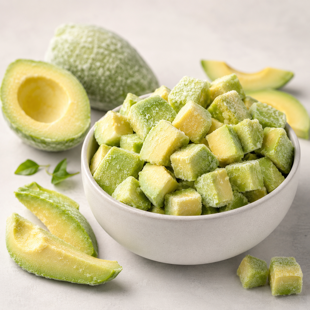 IQF avocado cuts and avocado pulp from Peru