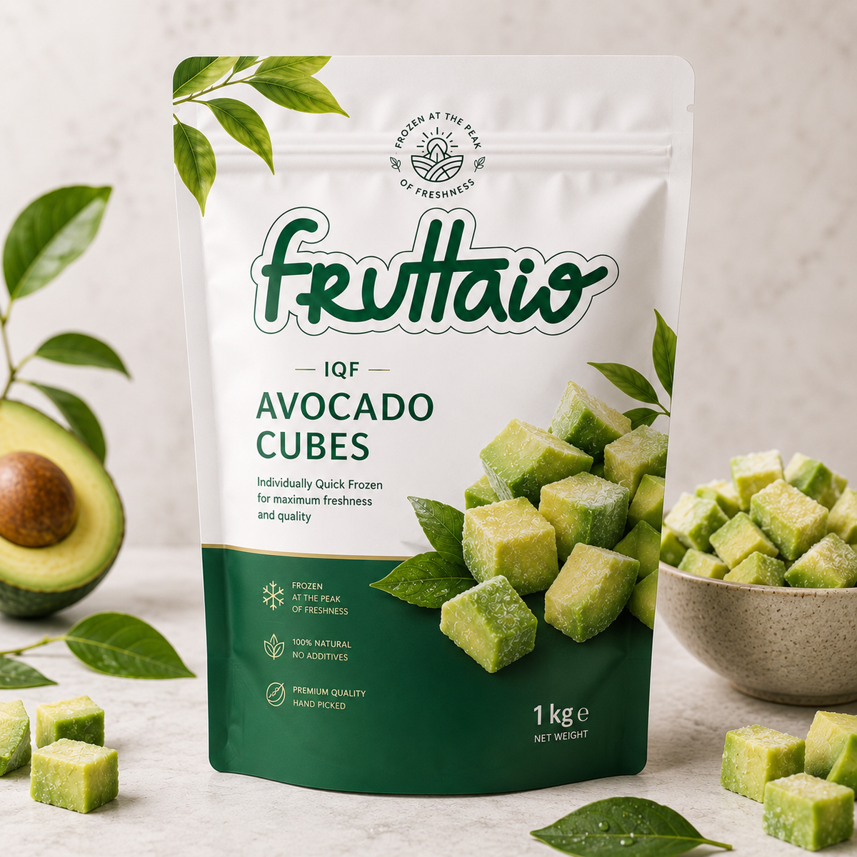IQF Avocado — Cubes