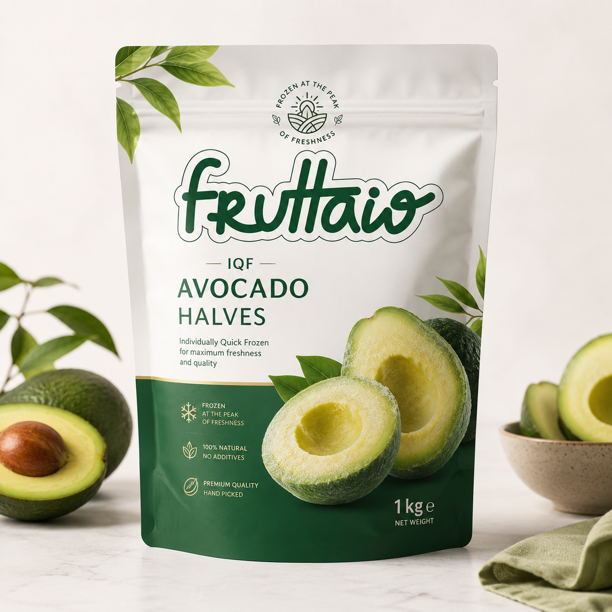 IQF Avocado — Halves