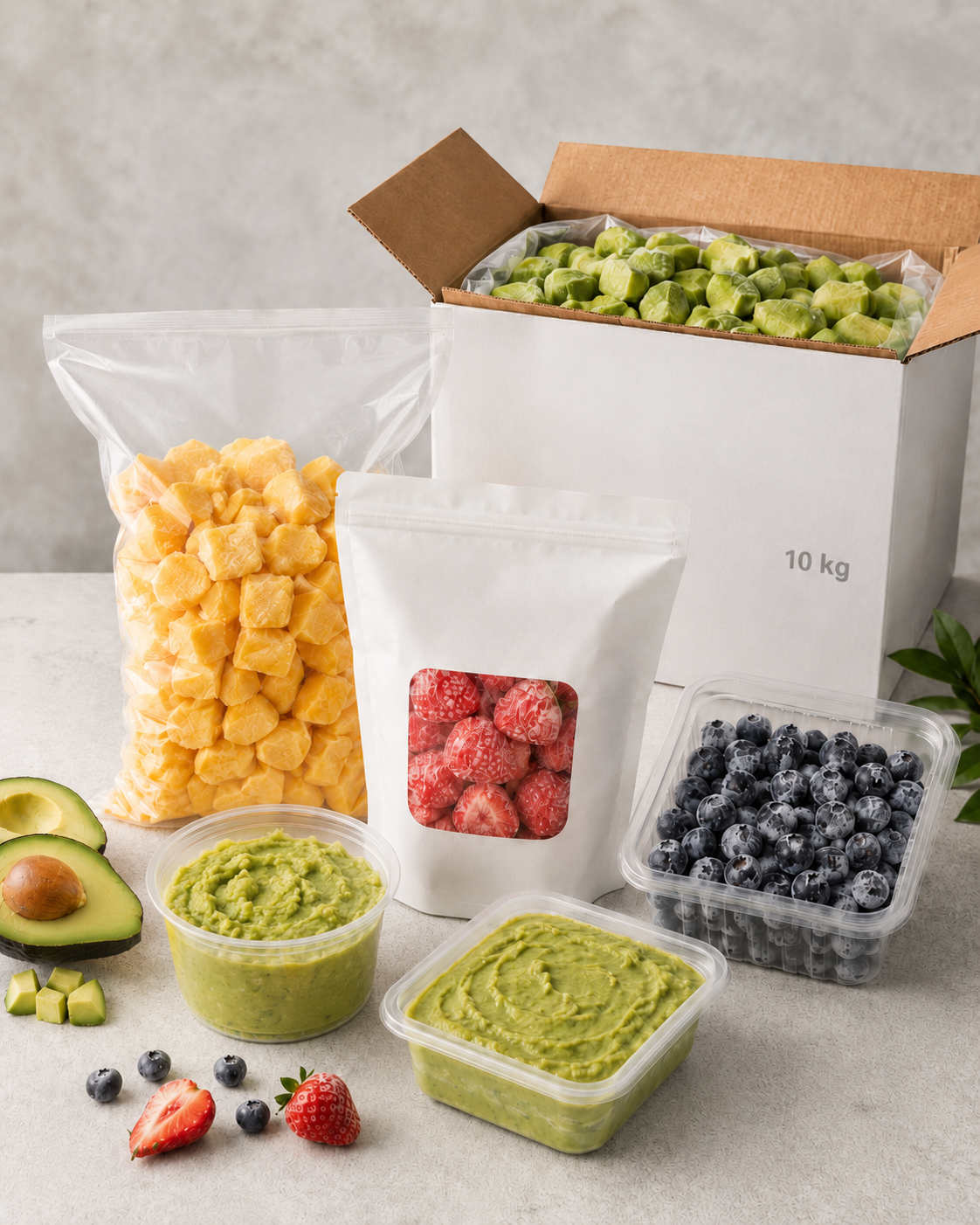 Frozen fruit private-label packaging program coordinated by Fruttaio