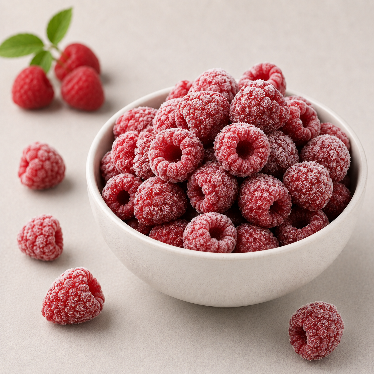 Whole Chilean raspberries IQF